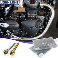 For Triumph Bonneville T100, T120, 2016-2025 Motorcycle Colored Engine Bolts, M6 Torx Stainless Steel Flange Heads Screw kit