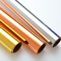 Metal Style Peel And Stick Wallpaper Brushed Silver/Gold PVC Contact Paper Waterproof DIY Decal for House Appliance Decoration