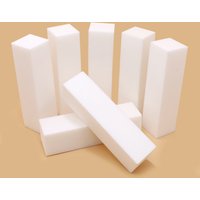 50Pcs Professional Nail Files Buffing Block White Sponge 100 Grit Four-Sided Manicure Product Pedicure Nail Files And Buffer Set