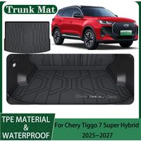 For Chery Tiggo 7 Super Hybrid 2025 2026 2027 Car TPE Trunk Mat Tray Protection Pad Anti-Scratch Waterproof Interior Accessories