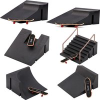 Children Finger Skateboards Skate Toy Skate Park Ramp Set Tech Practice Deck Funny Interior Extreme Sport Fingers Training Toys