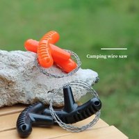 Portable Outdoor Wire Saw Stainless Steel Rope Cutter Survival Tool for Camping Hiking Bushcraft Emergency Gear