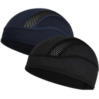 AliExpress NONE Summer Breathable Mesh Beanie Skull Cap Sports Running Absorbent Sweat Hat Cycling MTB Under Helmet Liner Anti-UV Quick Dry Hat