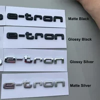 Audi E-tron ABS Emblem Car Stickers for GT S Logo Q4 Q7 A3 A5 Q5 Q6 A6 A7 S5 A8 Q1 Q2 Q3 S3 S7 A4L A6L Rear Trunk Badge Decals