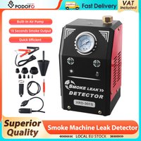 Podofo Automotive Smoke Machine Vacuum Diagnostic Tester for Pipe System Smoke Machine Leak Detector Fuel Pipe Leakage Locator