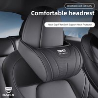 High-end Leather Car Seat Headrest Memory Foam Comfort Neck Pillow For Dacia Duster Sandero Bigster Dokker Jogger Logan Stepway