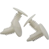 4pcs Plastic White 6-7mm Hole Car Bumper Plugs Front License Plate Holes Cover Plugs Universal Car Ceiling Roof Clip Buckles