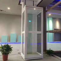 CIF Price Modern High-end Intelligent Small Home Elevator Shaft-less Indoor Hydraulic Elevator Pit-less Home Villa Elevator