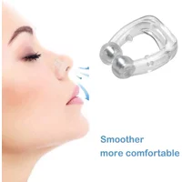 Anti Snore Stop Snoring Nose Clip Silicone Magnetic Sleep Tray Sleeping Aid Apnea Guard Night Device with Case Snoring Solution