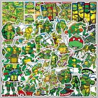 50PCS Teenage Mutant Ninja Turtles Kawaii Stickers Cartoon and Anime Character Derivative Decorations Sticker Birthday Gifts New