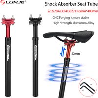 Shock Absorber Seat Post MTB Aluminum Bicycle Road Bike Seatpost 27.2/28.6/30.4/30.9/31.6*400mm Bicycle Seat Tube Ultralight