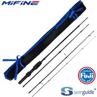 MIFINE NANO JIG Travel Spinning Rod 4 Sections 30T Carbon Fiber Power UL Lure 0.5-2g Ultralight Trout Fishing Poles Solid Tips image 4