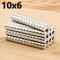 20-300pcs 10x6mm Magnet N35 NdfeB Permanent Magnetic Imanes Strong Round Neodymium Magnet 10*6mm Accessory for Office Garage