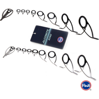 Original Fuji Guide set KL SPIN Alconite Ring Stainless Steel Frame for Bass Seabass Salt water Light Spin Fishing Rod