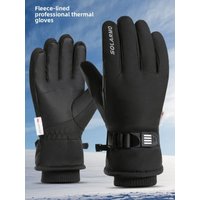 AliExpress NONE Winter Thermal Gloves Fleece Lined Ski Cold-proof Gloves Non Slip Touch Motorcycle Cycling Men's Gloves Snowboard Accessories