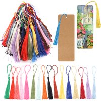30pcs 13cm Silky Tassels Handmade Hanging Rope Flossy Bookmark Tassel For Jewelry Making DIY Keychain Pendant Sewing Accessories