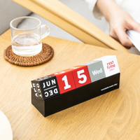 Creative Cube Shape Perpetual Calendar Date Display Stationery Multi-function Desk Calendars Mini DIY Phone Holder Home