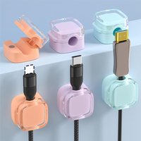 6PCS Magnetic Self-Adhesive Cable Organizer – Desk Wire Management Clips for Charging Cords, Data Cables, Home & Office