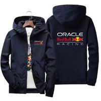 Red Bull logo racing team spring and autumn jacket men's waterproof windbreaker casual fashion sportswear men's outdoor fashion