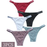 3PCS/Set Women Lace Panties Sexy Brazilian Panties Female Underpant Low Waist Panty Girls Underwear Fashion Intimates