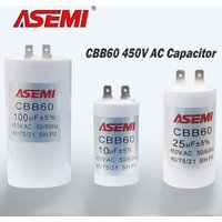 100UF CBB60 450V Washing Motor Start Capacitor Water Pump 3.5uF 7uF 10uF 25uF 40uF