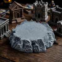 Rock Platform Terrain Miniature for D&D Tabletop Gaming Scene Layout Rock Base