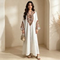 Dress Women Abaya Muslim Embroidery Dresses Eid Jalabiya Morocco Vestidos Dubai Party Abayas Kaftan Ramadan Arab Long Robe
