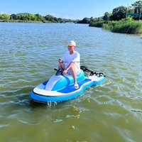 Water Floating Inflatable Electric Motor Boat 700W Inflatable Electric Jet Ski Boat