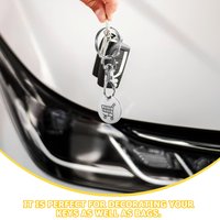4Pcs Shopping Trolley Token Keychain Stainless Steel Trolley Remover Keyring for All Front Load Carts Token Pendant Ornament