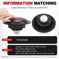 1/2 PCS Rear Door Trunk Release Button For Fiat Ducato Peugeot Boxer Citroen Relay 2006-2021 735426396