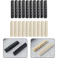 10 PCS Guitar Nut 43mm*6mm*8.4mm*7.5mm Pre Slotted Saddle for ST and TL Electric Guitar DIY Repair Parts