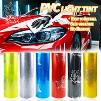 NEW Gloss Transparent Light Black PVC Film Headlight Taillight Tint Wrap Cover Film Foil Sticker Cover Armored Film for Cars