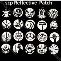 SCP Foundation IR Reflective Luminous Patch Armband Badge Applique Embellishment EDC Accessory Military Tactical Game Patch MTF