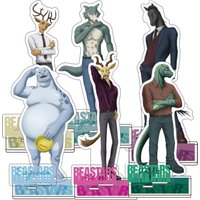 Anime Fun BEASTARS Acrylic Stand Keychain Double-Sided Double Slot Legoshi Louis Haru Figure Model Desk Decor Gift Toy