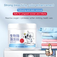 Biological enzyme bubble powder, laundry hand protection, stain removal, clothing protection, activa