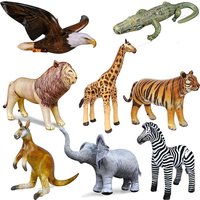 Inflat Balloon Giraffe,Zebra,Elephant,Lion,Tiger,Bald Eagle,Crocodile,Kangaroo Jungle Animal Party Decor Wild One Baby Shower