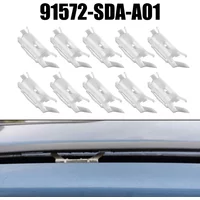 10Pcs Car Roof Moulding Clips For Honda For Accord Civic For Acura Top Running Water Weather Strip Drip Rail Fastener Clips