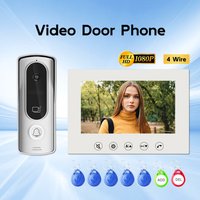 HD Video Intercom Doorbell Rainproof Home Security with Monitoring Function - Outdoor Indoor Camera for Peace of Mind