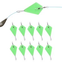 1/10pcs Lead Lifts For Sea Fishing Weights Terminal Tackle With Quick-Change Clips & Swivel