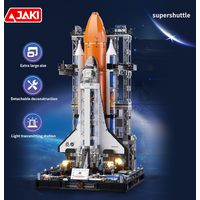 JAKI-8513 Space rocket Space shuttle to explore the moon Space rocket build model adult children's building blocks toys