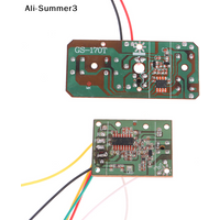 【Sum3】(YY)2Pcs/Set 4CH RC Toy Remote Control Circuit PCB Transmitter Receiver Board RC Car Accessories with Antenna Radio System