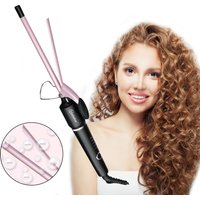Hatteker 9mm Professional Hair Curler Ceramic Barrel Iron Smart Auto-Off Women's Wet/Dry Constant Temperature Protection Tool