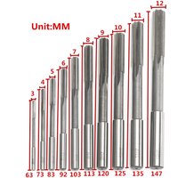 3–12 mm HSS-Maschinenreibahlen-Set, H7, gerader Schaft, Fräsen, Spannreibahle für Metall, Stahl, Aluminium