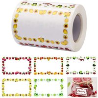 250Pcs Rectangle Canning Labels for Food Containers Jars Kitchen Restaurant Storage Organization,Can write,1.2" x 2"