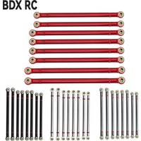 8pcs/lot Aluminum Alloy Link Rod 313MM Wheelbase for 1/10 RC Car Crawler Axial SCX10 D90