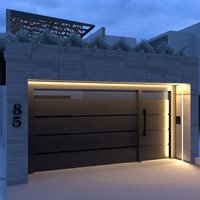 Made in China Household Heavy Duty Aluminum Alloy Garage Door Multiple Colors Available Intelligent Automatic Garage Doors