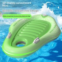 Padle Board Kids Inflatable Surfboard Extra Thick Durable Push Button Valve Handle Safety Float Board Water Play Pool Beach Lake