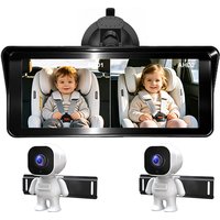 Baby Car Camera-6.86 Inch Rear-Facing Car with Sunshade Monitor with Night Vision Easy to Install