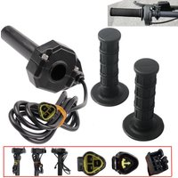 AliExpress NONE E-bike Twist Throttle Grip Set For Sur‑ron Light Bee X S Ridstar Q20 Dirt Bike Electric Motorcycle 3 Pin Female Male Plug