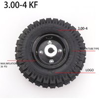 3.00-4 Scooter Wheels Mini ATV 17mm /19mm Keyway Wheel Hub and Wheel Tire Inner Tire Off Road Pattern Tyre Kit